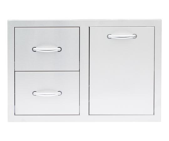 Summerset Professional Grills 33 inch 2 Drawer and Vented LP Tank Pullout Drawer Combo SSDC2-33LP