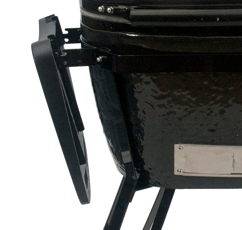 Primo Ceramic Grills Oval X-Large Charcoal All-In-One Heavy-Duty Stand, Side Shelves, Ash Tool and Grate Lifter