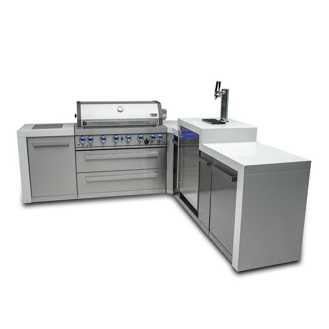 Mont Alpi 805 L-Shaped Deluxe Island with Kegerator