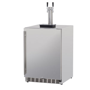 Summerset 24 Inch 6.6c Deluxe Outdoor Rated Kegerator Double Tower SSRFR-24DK2