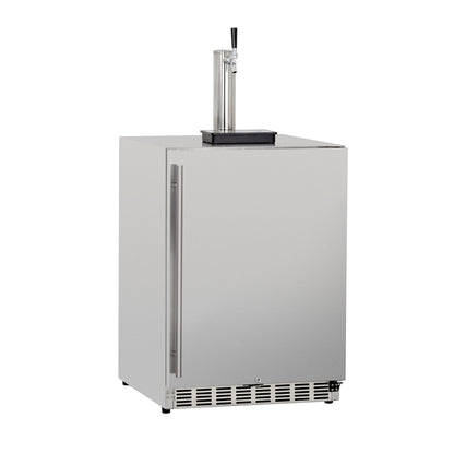 Summerset 24 Inch 6.6c Deluxe Outdoor Rated Kegerator Single Tower SSRFR-24DK1