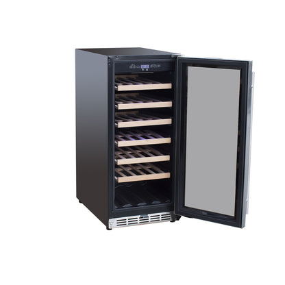 Summerset 15 Inch 3.2C Outdoor Rated Single Zone Wine Cooler SSRFR-15W