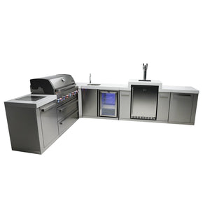Mont Alpi 805 L-Shaped Island with Kegerator and Beverage Center
