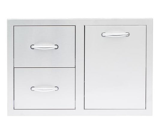 Summerset Professional Grills 33 inch 2 Drawer and Vented LP Tank Pullout Drawer Combo SSDC2-33LP