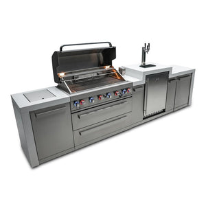 Mont Alpi 805 11-Foot Deluxe Island with Six-Burner Grill and Kegerator