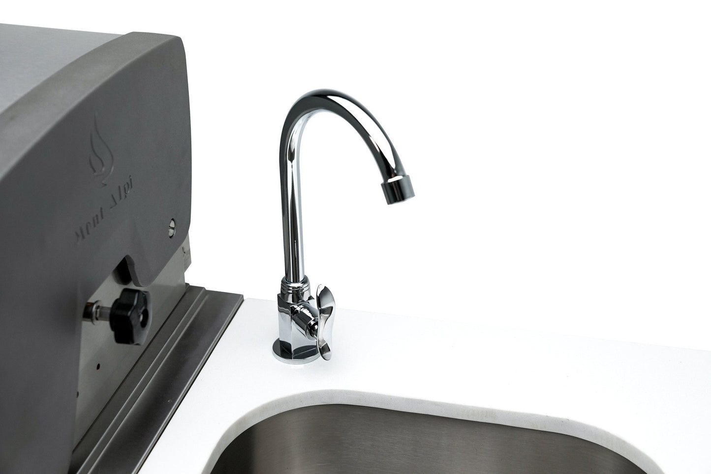 Mont Alpi 805 L-Shaped Deluxe Island with Kegerator and Beverage Center