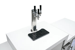 Mont Alpi 805 L-Shaped Deluxe Island with Kegerator and Fridge Cabinet