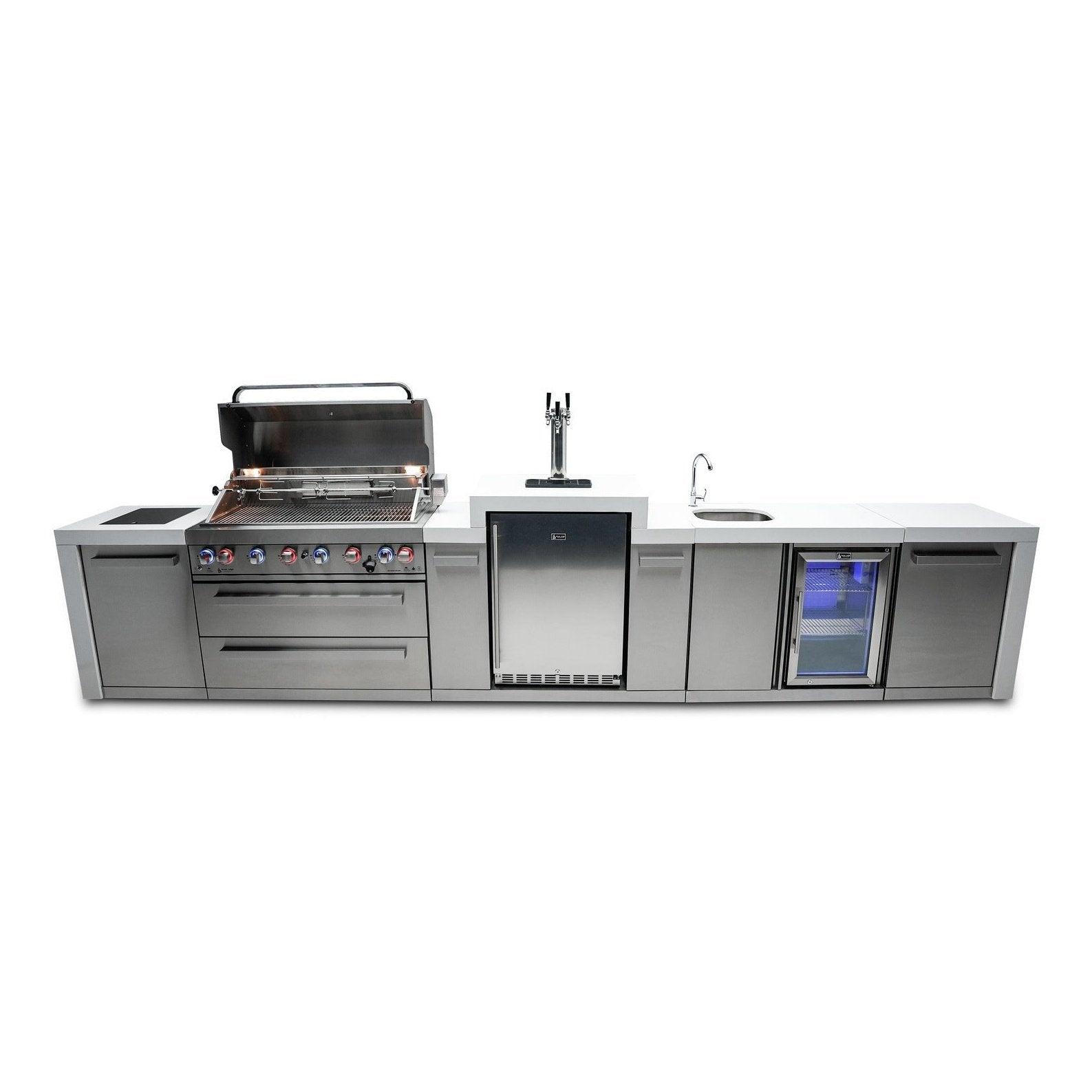 Mont Alpi 805 15-Foot Deluxe Island with a Kegerator and a Beverage Center