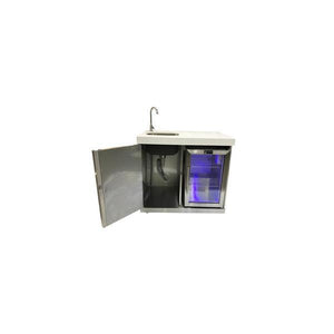 Mont Alpi Beverage Center with Outdoor Fridge and Sink, Stainless Steel - MASF