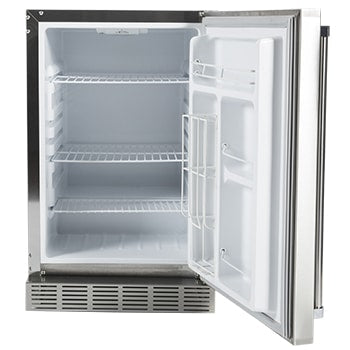 Coyote Outdoor 21 Inch Steel Built in Outdoor Refrigerator, Silver
