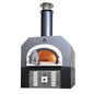 Chicago Brick Oven 750 Hybrid Gas and Wood Commercial Countertop Pizza Oven with Skirt