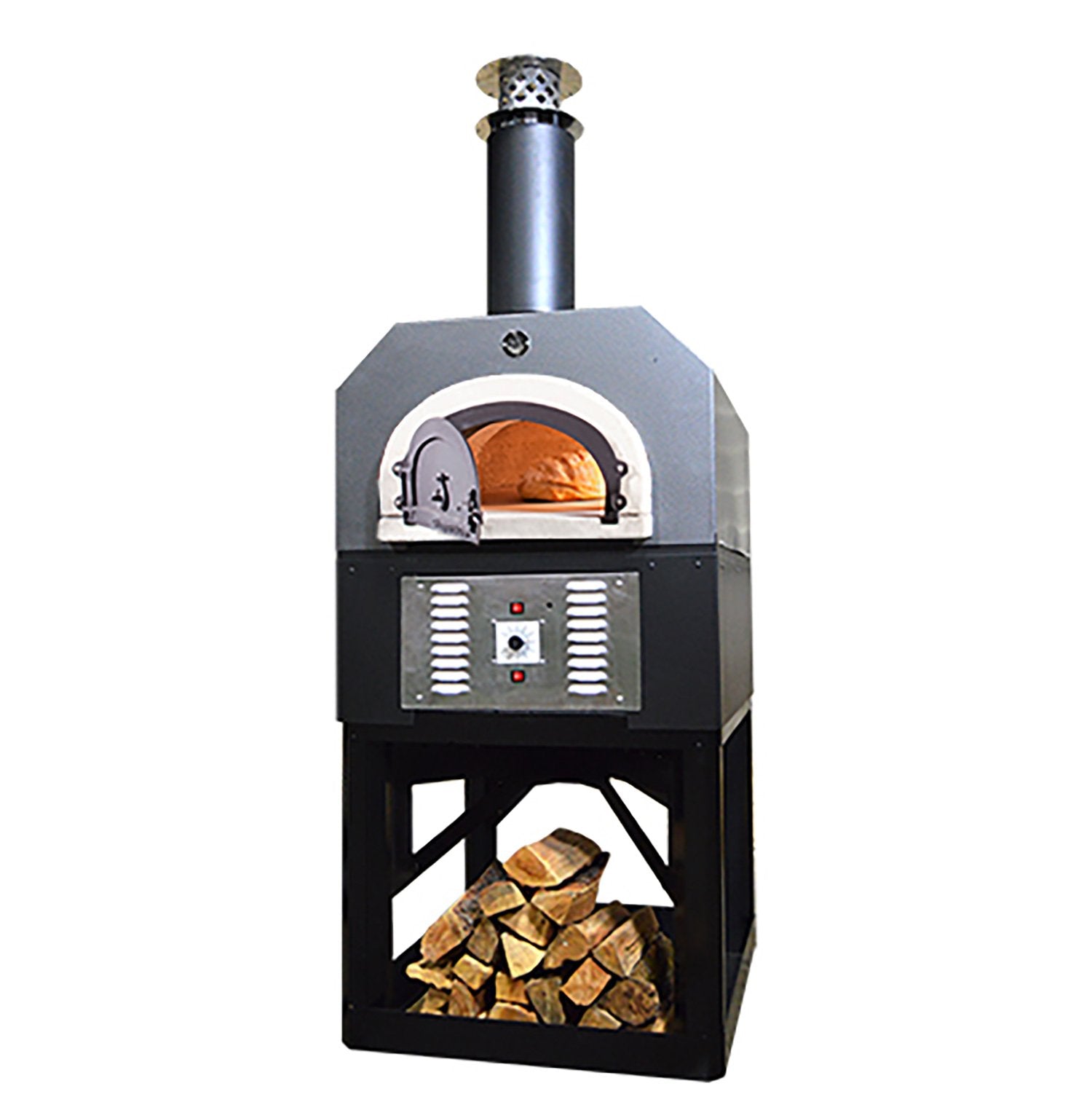 Chicago Brick Oven 750 Hybrid Dual Fuel Gas or Wood Stand for Residential Pizza Oven