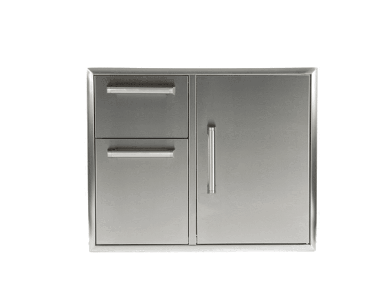 Coyote Outdoor 31 inch Combination Storage Door And Drawers Cabinet