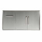 Coyote 45-Inch Double Access Doors With Roll Out Trash or Tank Drawer