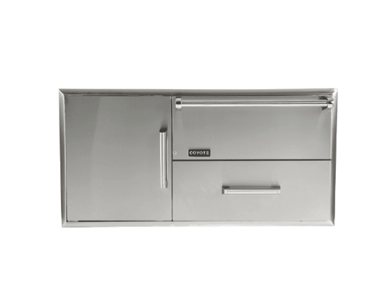 Coyote Outdoor Combination Warming Drawer, Storage and Access Doors