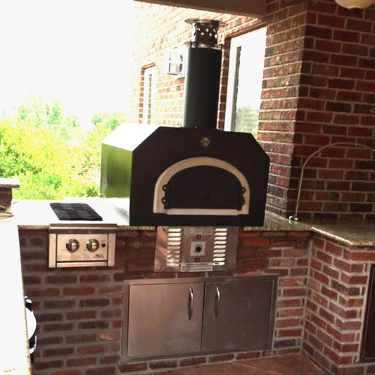 Chicago Brick Oven 750 Hybrid Countertop Residential Gas and Wood Pizza Oven