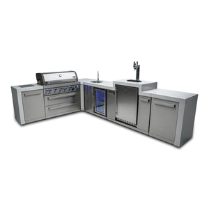 Mont Alpi 805 L-Shaped Deluxe Island with Kegerator and Beverage Center