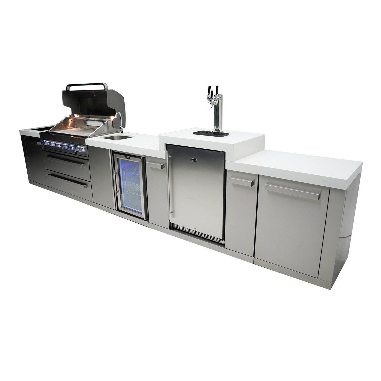 Mont Alpi 805 Island with a Kegerator and a Beverage Center