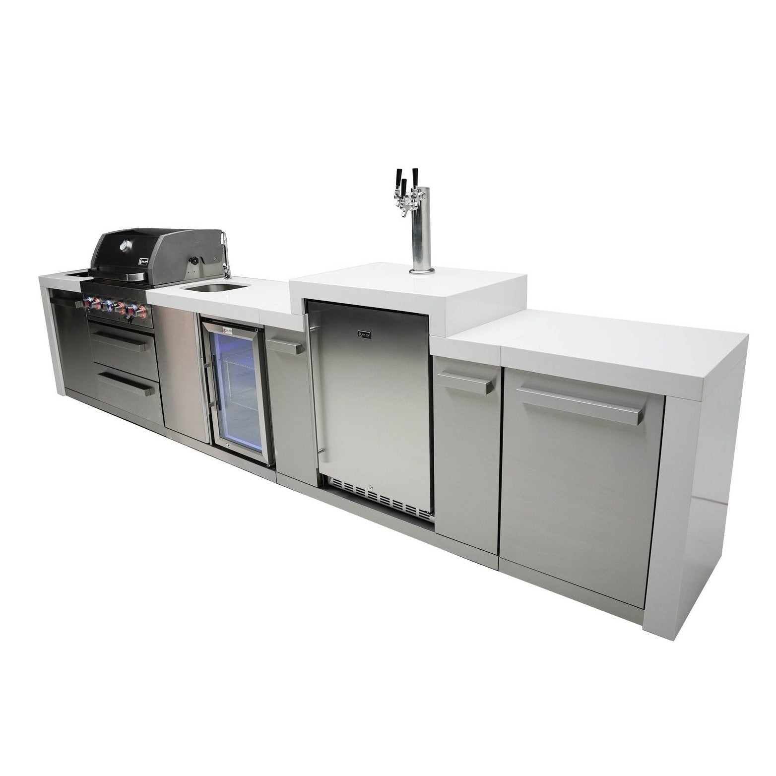 Mont Alpi 400 Deluxe Island with a Kegerator and a Beverage Center