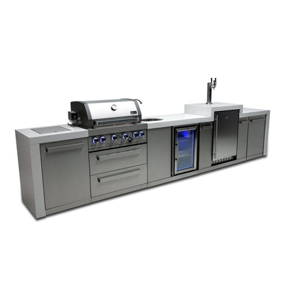 Mont Alpi 400 Deluxe Island with a Kegerator and a Beverage Center