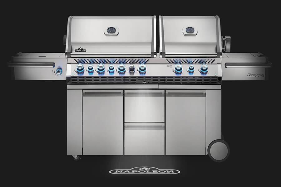 Napoleon PRESTIGE PRO™ 825 RSBI with Power Side Burner, Infrared Rear & Bottom Burners