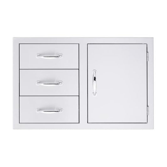 Summerset Professional Grills 33 inch 3 Drawer and Access Door Combo SSDC3-33