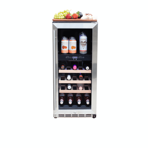 Summerset 15 Inch 3.2C Outdoor Rated Dual Zone Wine Cooler SSRFR-15WD