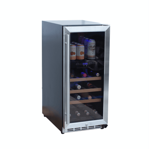 Summerset 15 Inch 3.2C Outdoor Rated Dual Zone Wine Cooler SSRFR-15WD