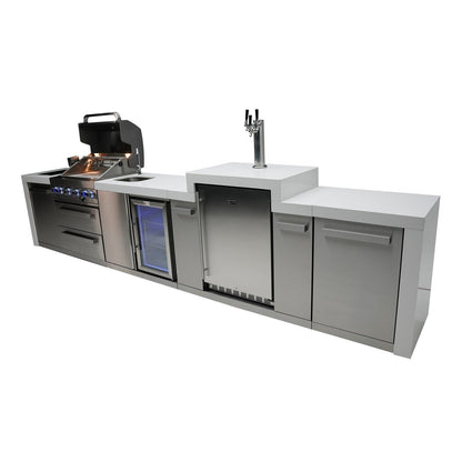 Mont Alpi 400 Deluxe Island with a Kegerator and a Beverage Center