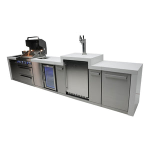Mont Alpi 400 Deluxe Island with a Kegerator and a Beverage Center