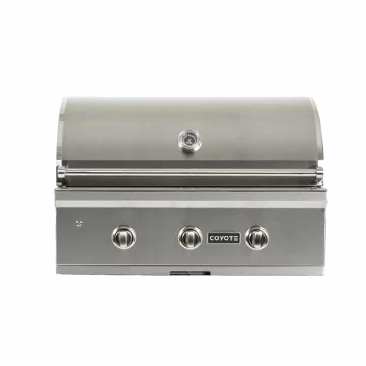 Coyote Outdoor C-Series 34 Inch Built in Grill with Three Infinity Burners, C2C34