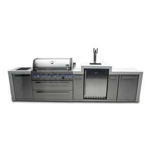 Mont Alpi 805 11-Foot Deluxe Island with Six-Burner Grill and Kegerator
