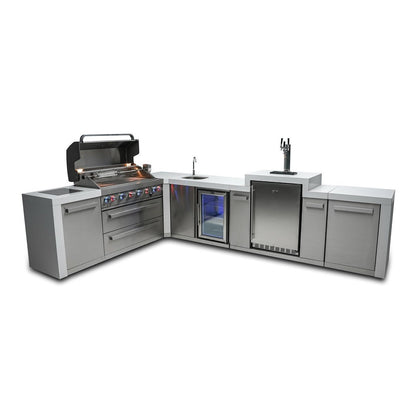 Mont Alpi 805 L-Shaped Deluxe Island with Kegerator and Beverage Center