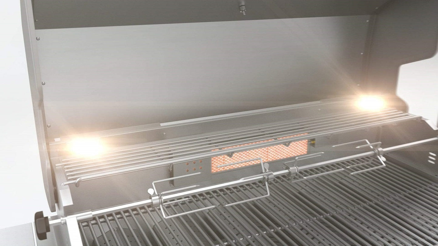Mont Alpi 400 L-Shaped Deluxe Island 4-Burner Grill, Stainless Steel - MAi400-D90C