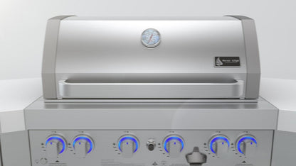 Mont Alpi 400 Deluxe Island with 4-Burner Grill, Beverage Center, Sink, 2 Fridges, Stainless Steel - MAi400-DBEVFC