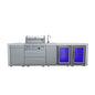 Mont Alpi 400 Deluxe Island with 4-Burner Grill, Beverage Center, Sink, 2 Fridges, Stainless Steel - MAi400-DBEVFC