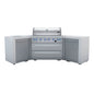 Mont Alpi 805 U-Shaped Deluxe Island with 6-Burner Grill, 2 Infrared Burners, Stainless Steel - MAi805-D45