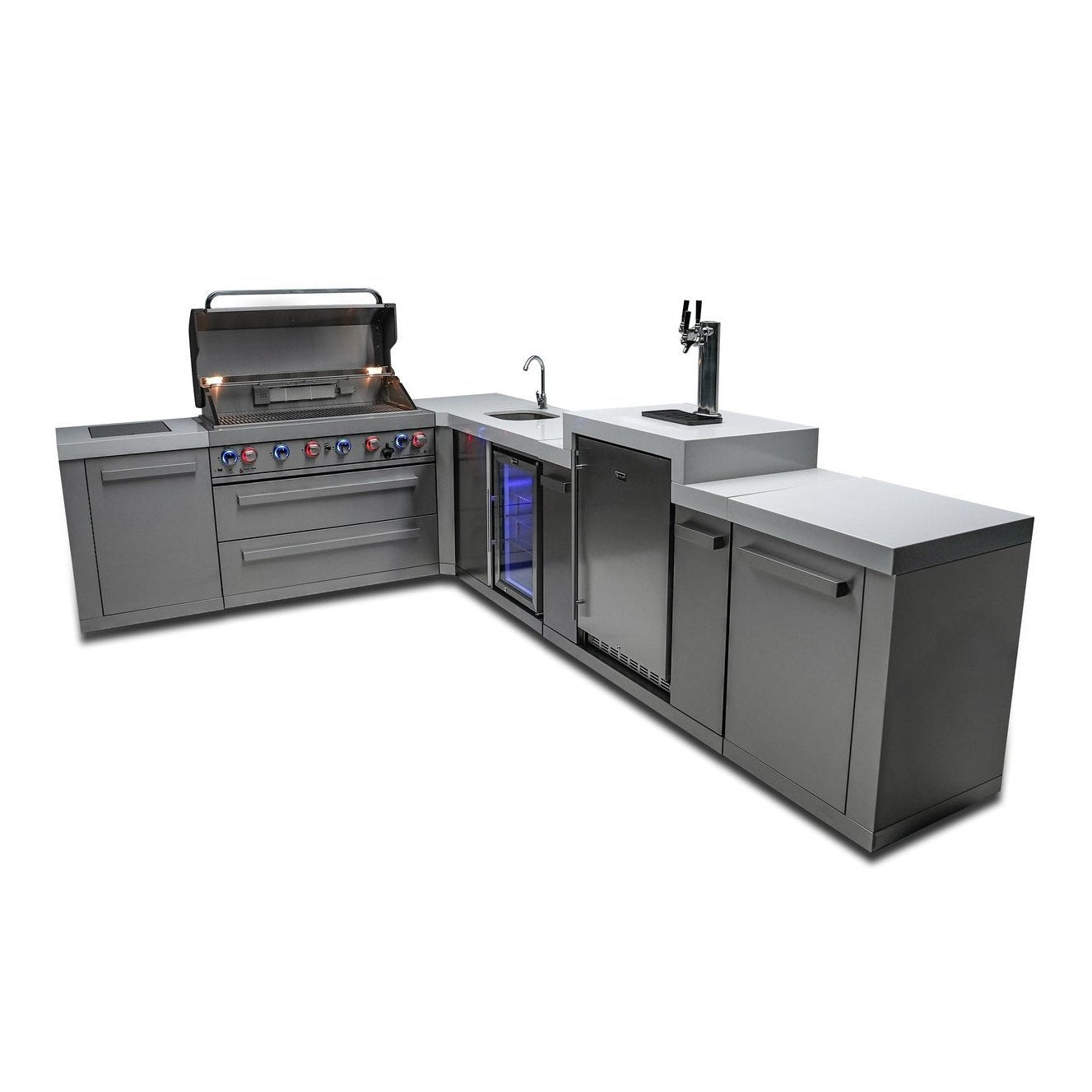Mont Alpi 805 L-Shaped Island with Kegerator and Beverage Center