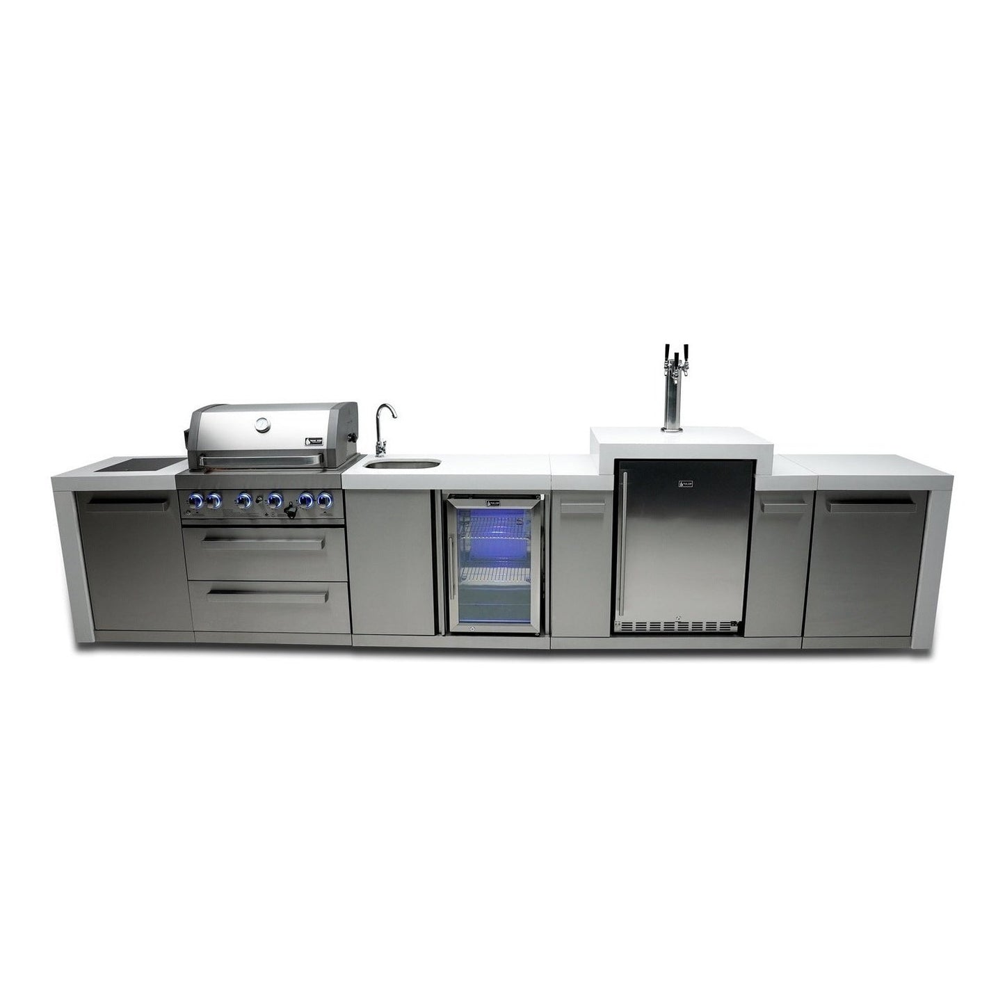 Mont Alpi 400 Deluxe Island with a Kegerator and a Beverage Center